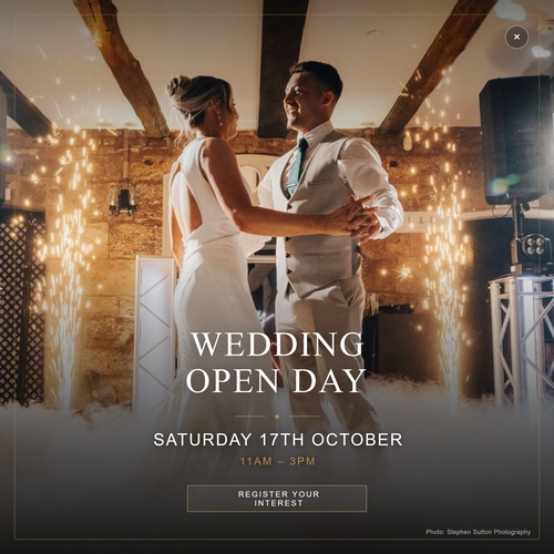 Wedding Open Day 17th October at Weston Hall.